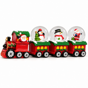 Tren navideño con tres vagones y esferas | SD-5484