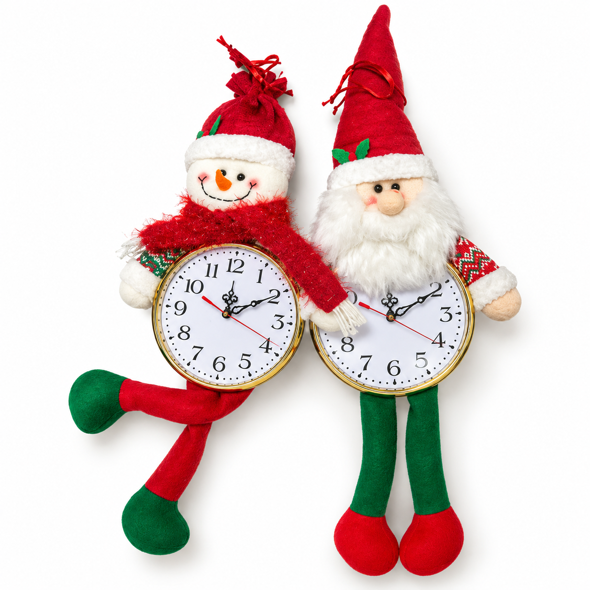 Reloj decorativo navideño de tela | SD-6861